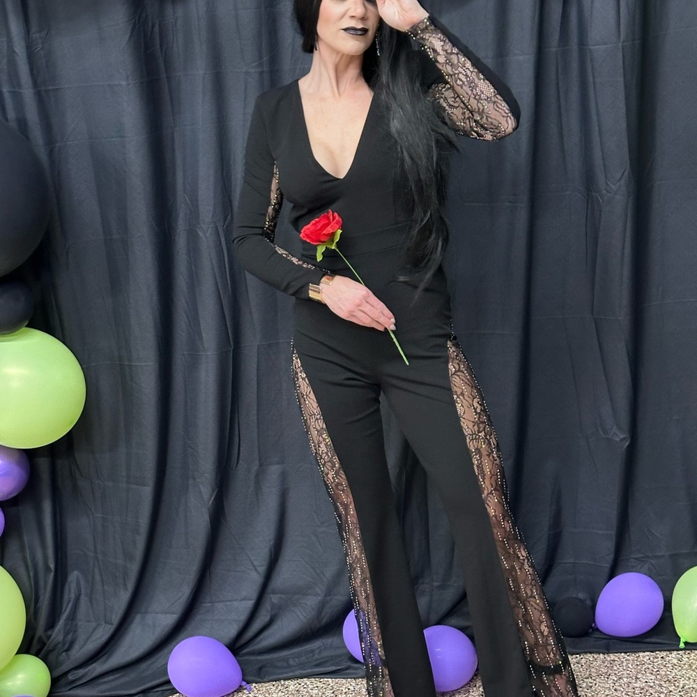 Elegant Black Lace Jumpsuit